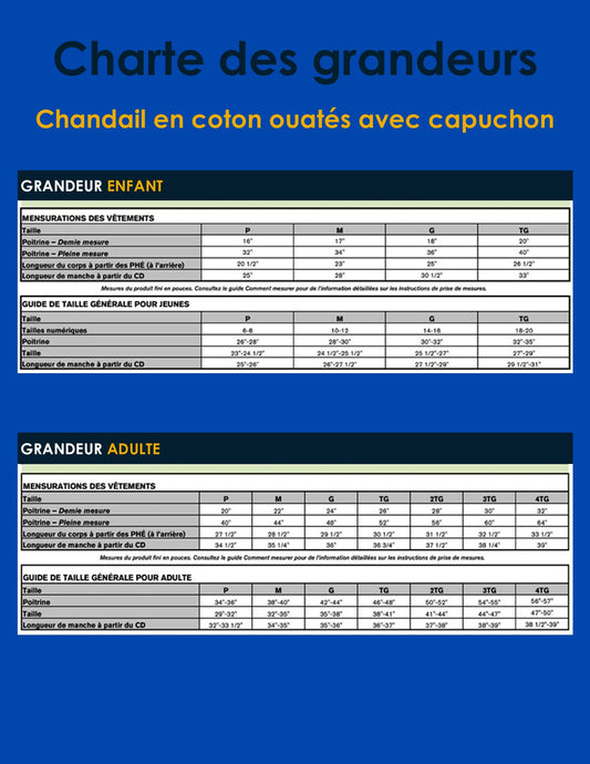 SG10 - Chandail noir Santé globale en coton ouaté à capuchon