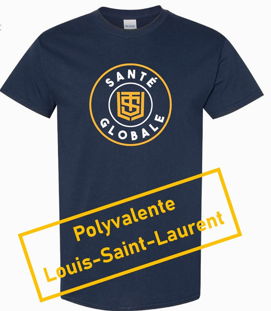 SL05 - POLYVALENTE LOUIS-SAINT-LAURENT : T-shirt marine en coton