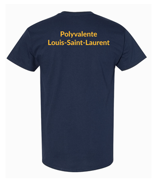 SL05 - POLYVALENTE LOUIS-SAINT-LAURENT : T-shirt marine en coton